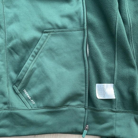 MEN’S NIKE NEW YORK JETS SWEATSHIRT HOODIE XL THERMA-FIT GREEN - Picture 4 of 10